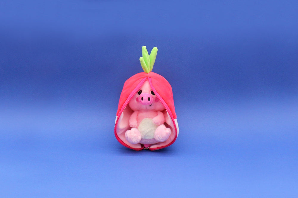Peluche réversible Piglet le cochon/radis – Flipetz