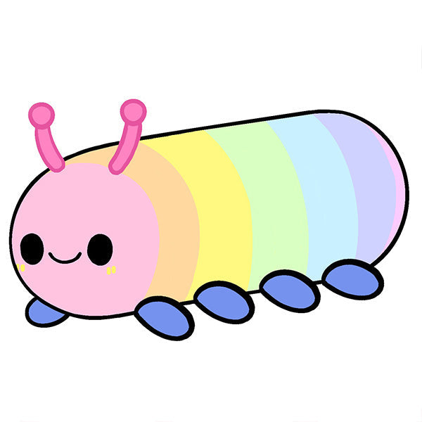Peluche Mini Squishable – Chenille Arc-en-Ciel