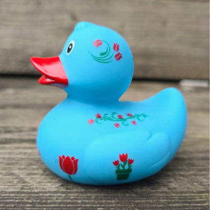 Canard Hollande Tulipes - Bleu