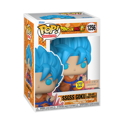 Pop! Super Saiyan Goku (Kaio-Ken Times Twenty) (GLOW) - PRE-ORDER*