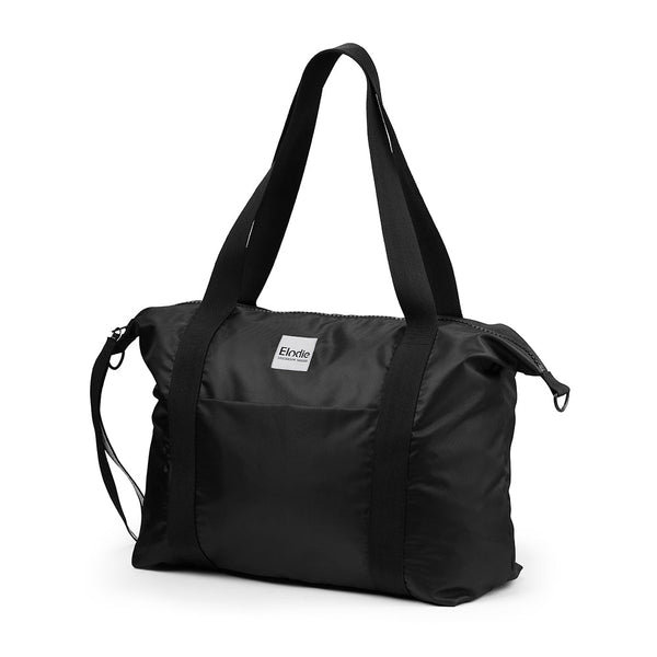 Shiny black changing bag