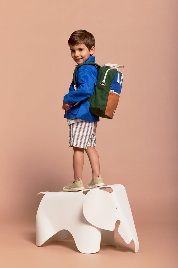 Electric Blue Tricolor Arthur Backpack