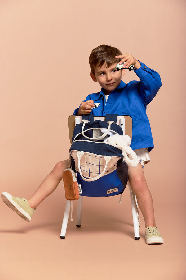 Arthur Tricolor Plaid Backpack