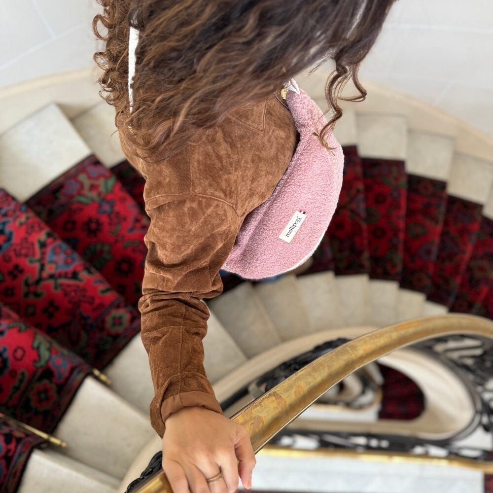 Banane à langer moumoute rose - Pink