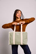 Sac cabas Oscar Vert argile
