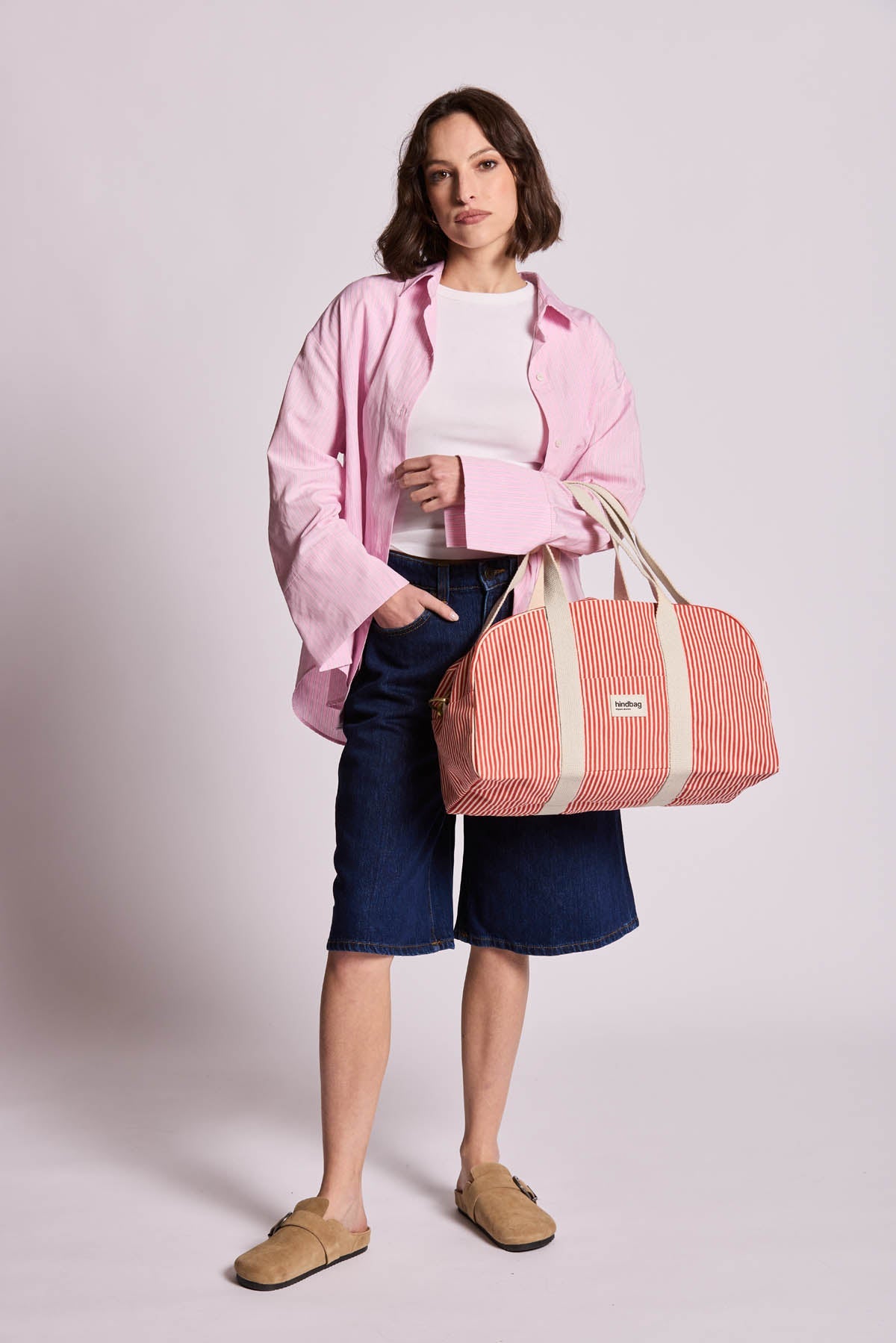 Charlie bowling bag Red stripes