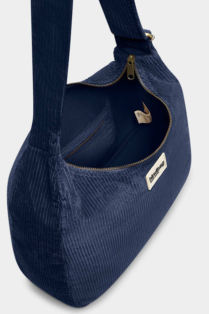 Sac hobo Claire Velours Marine