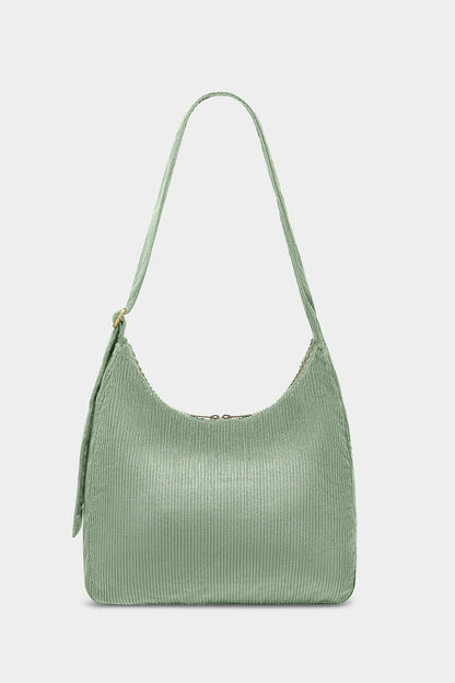 Sac hobo Claire Velours Vert d'eau