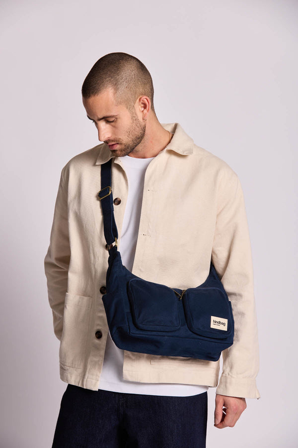 Emile Navy Multi-pocket Bag