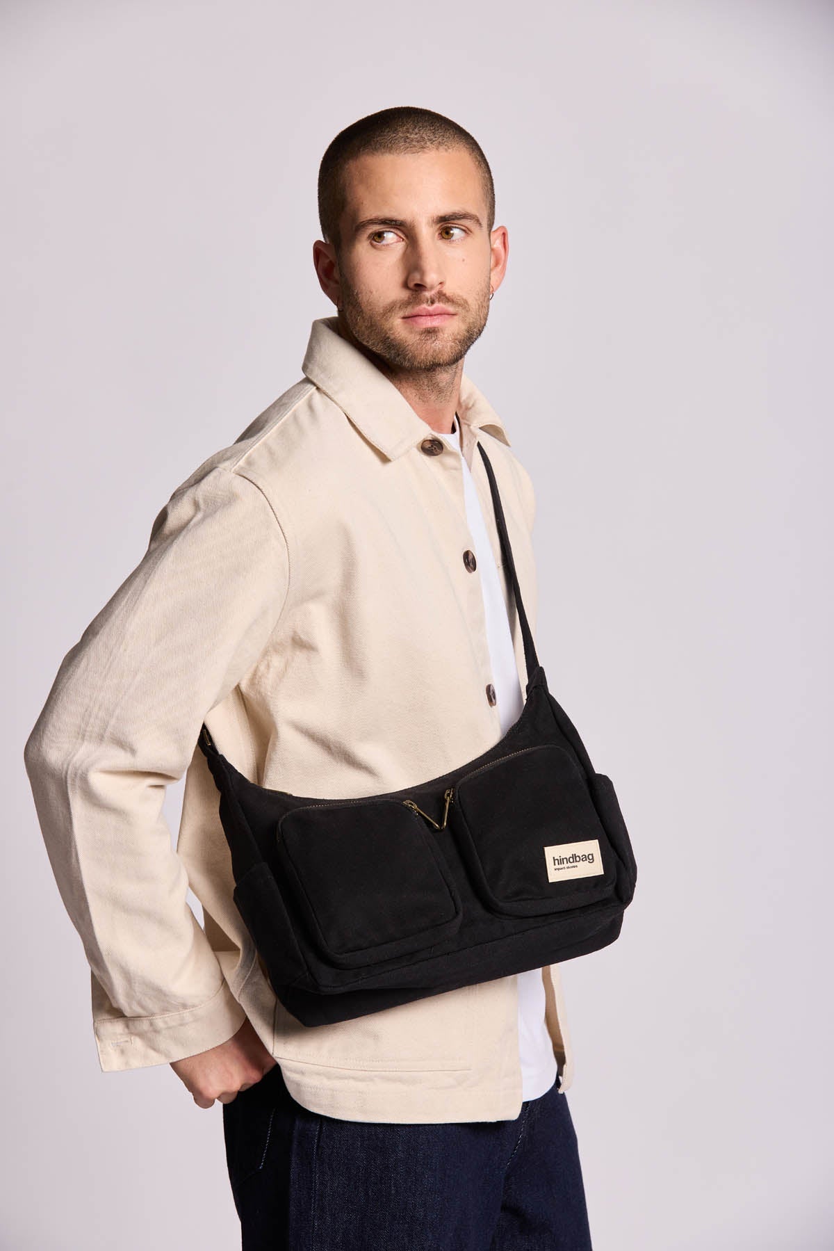 Emile Black Multi-Pocket Bag