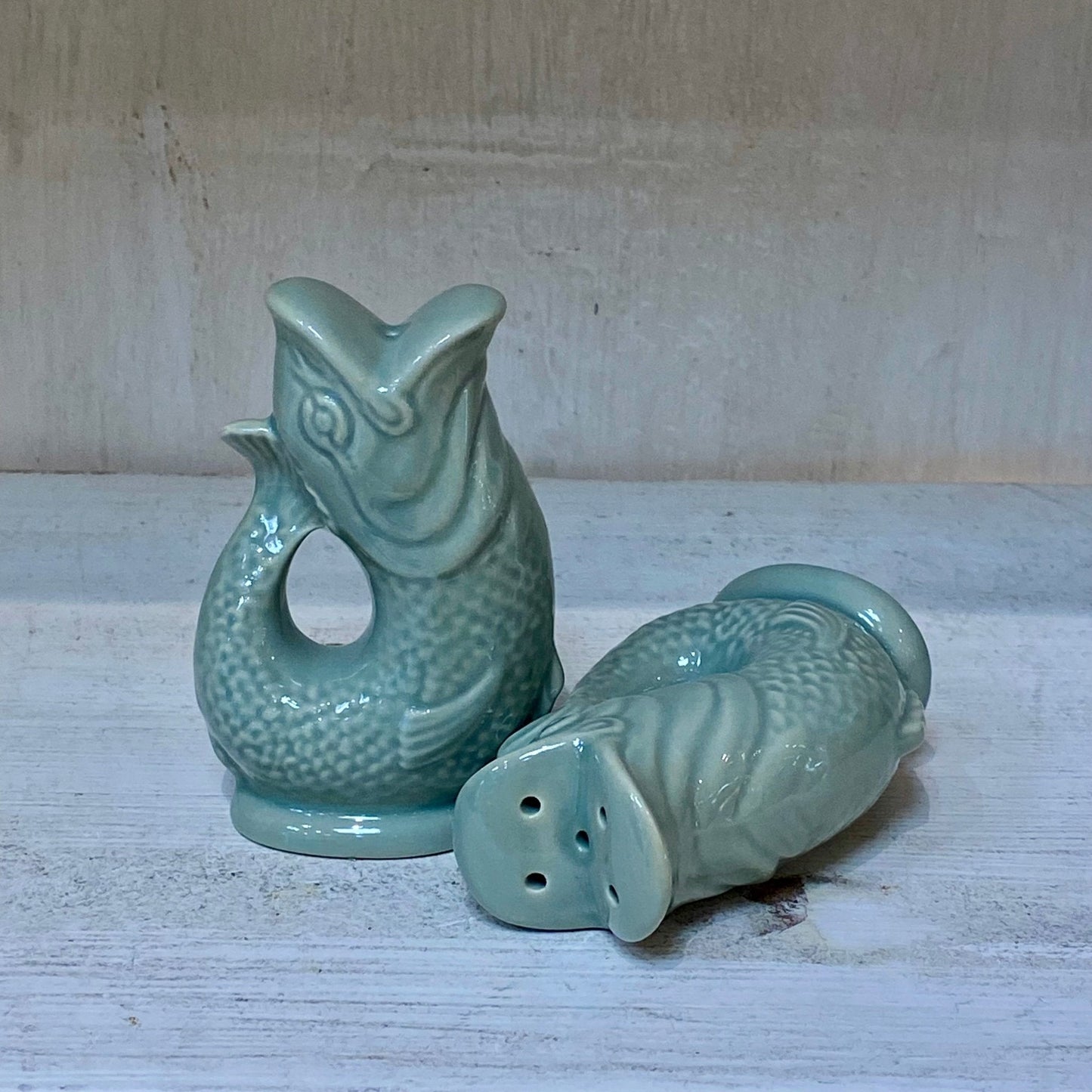 Salière et poivrière Poissons « Gluggle Pots » - Sauge – vue 3