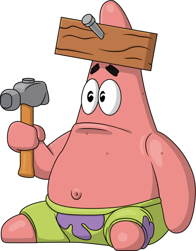 Patrick con il chiodo in testa