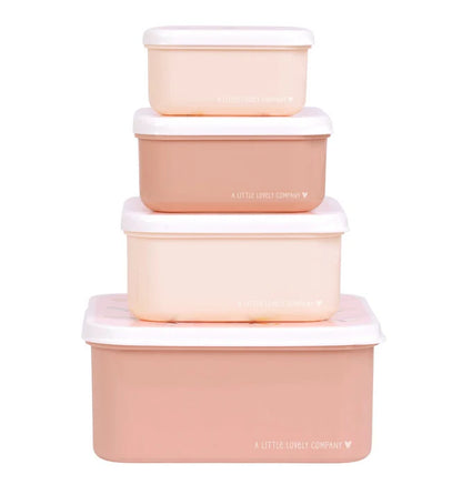 Pack of 4 Snack and Lunch Boxes - Butterflies