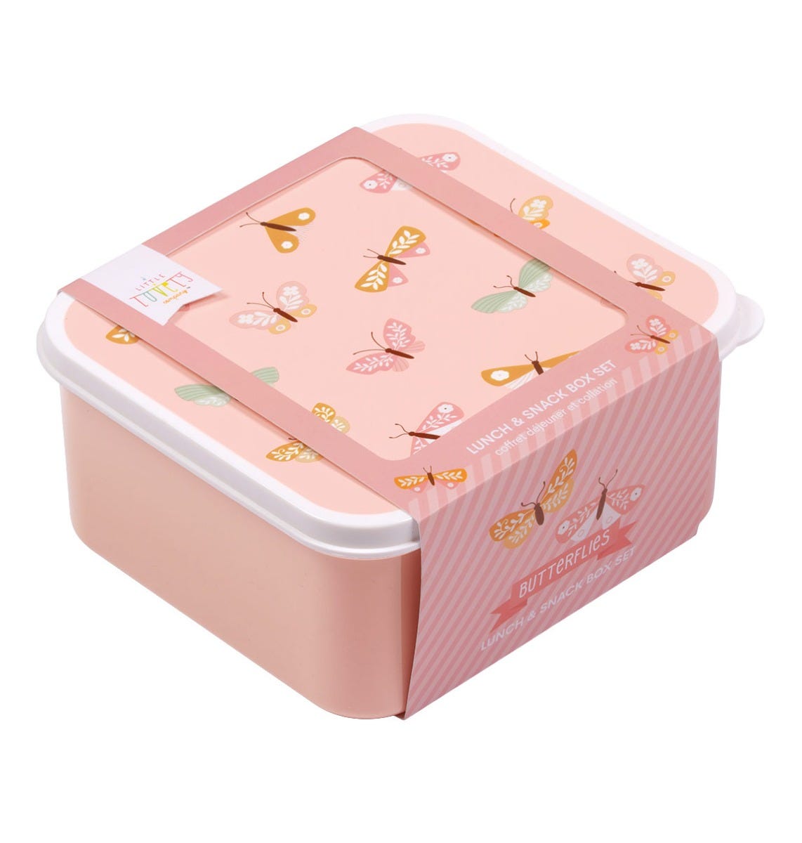 Lot de 4 boîtes repas et goûter - Papillons – vue 5 – A Little Lovely Company