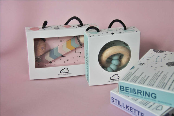 Schnullerkette Animal Mix aus Silikon