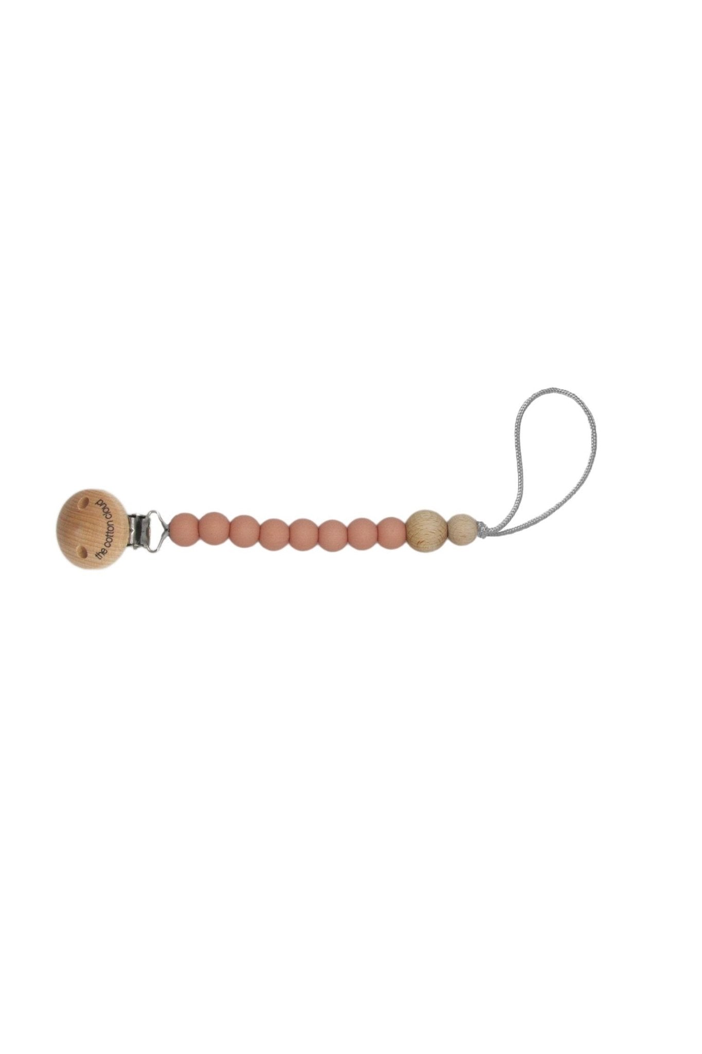 Silicone Soother Chain Round Blush