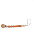 Schnullerkette Round aus Silikon Caramel