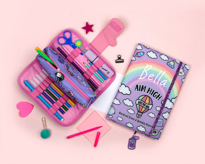 Silicone Patch Positive Vibes Pencil Case