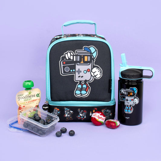 Acier inoxydable Gourde avec paille 350ml – Little Gamers