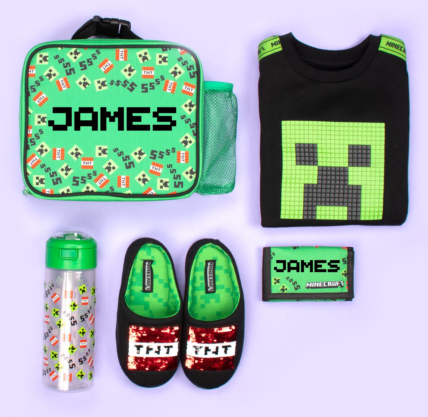 Minecraft Personalized Kids Wallet - Green