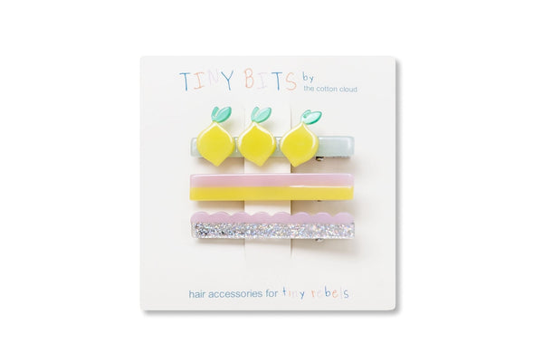 Hair Clips 3-Set Lemon