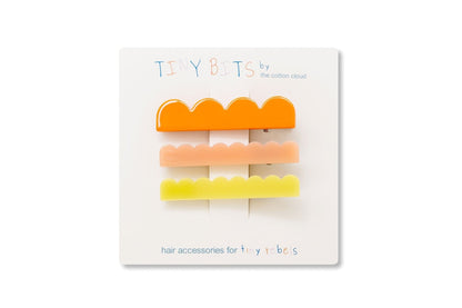 Hair Clips 3-Piece Set Waves Sunset