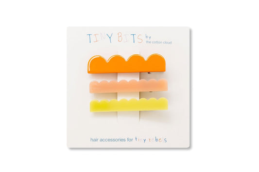 Hair Clips 3-Piece Set Waves Sunset