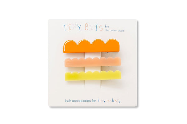 Hair Clips 3-Piece Set Waves Sunset