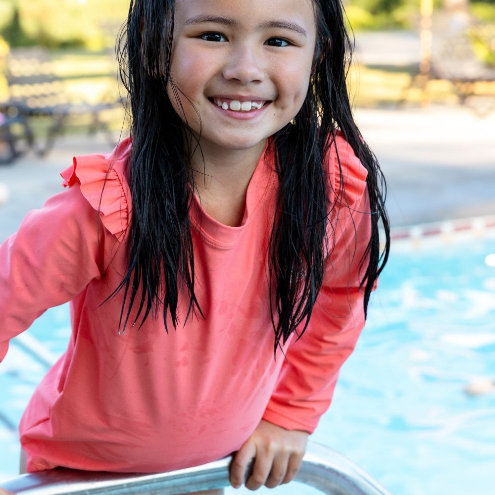 UV Long Sleeve Swim T-Shirt - Pink - Shell Tastic