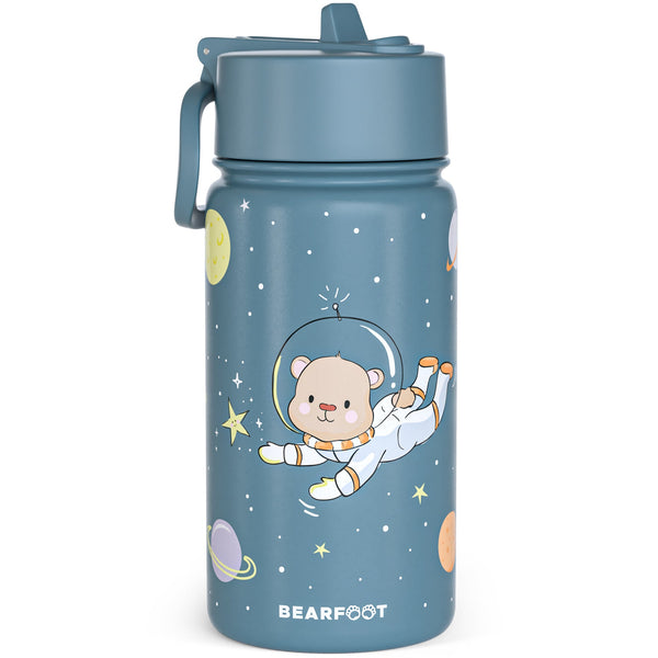Thermo Kids Water Bottle Stainless Steel - Astro Bear blue