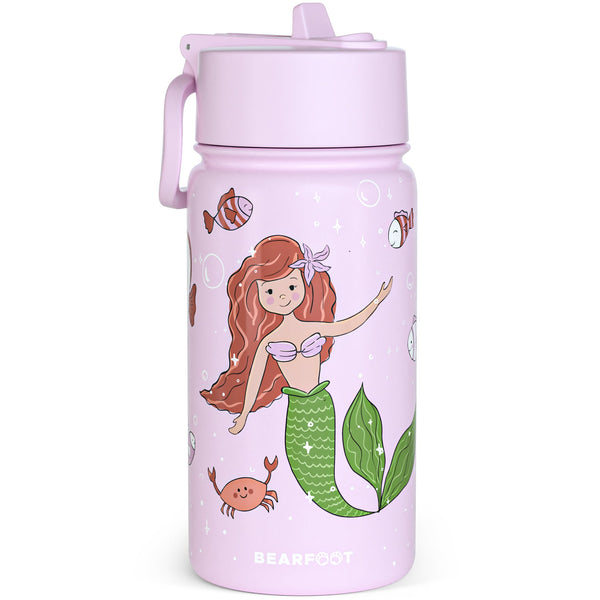 Thermo Kids Water Bottle Stainless Steel - Mermaid Purple
