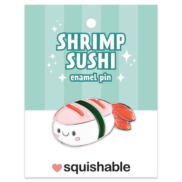 Pin's Émaillé Squishable – Sushi Crevette