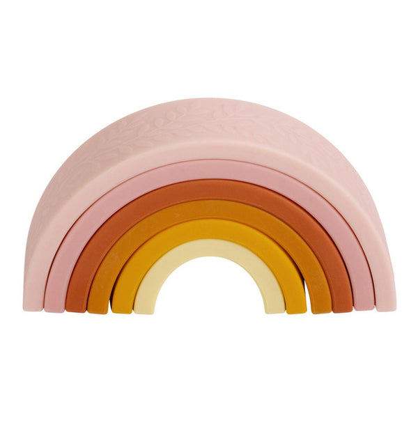Arc-en-ciel à empiler en silicone - Coucher de soleil – A Little Lovely Company