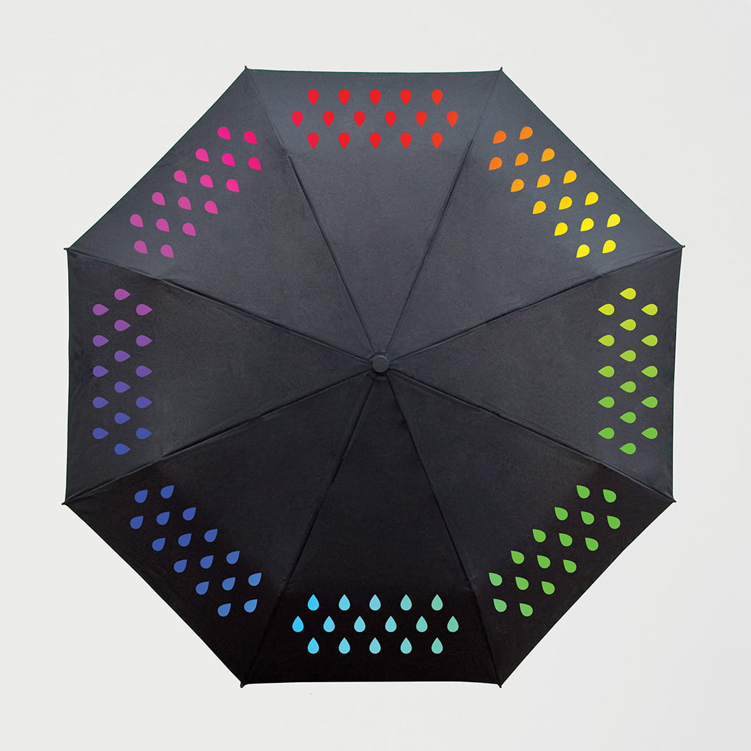 Parapluie qui change de couleur