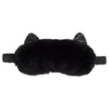 Masque de sommeil peluche – chat noir