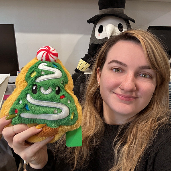 Peluche Snacker Squishable – Biscuit Sapin de Noël
