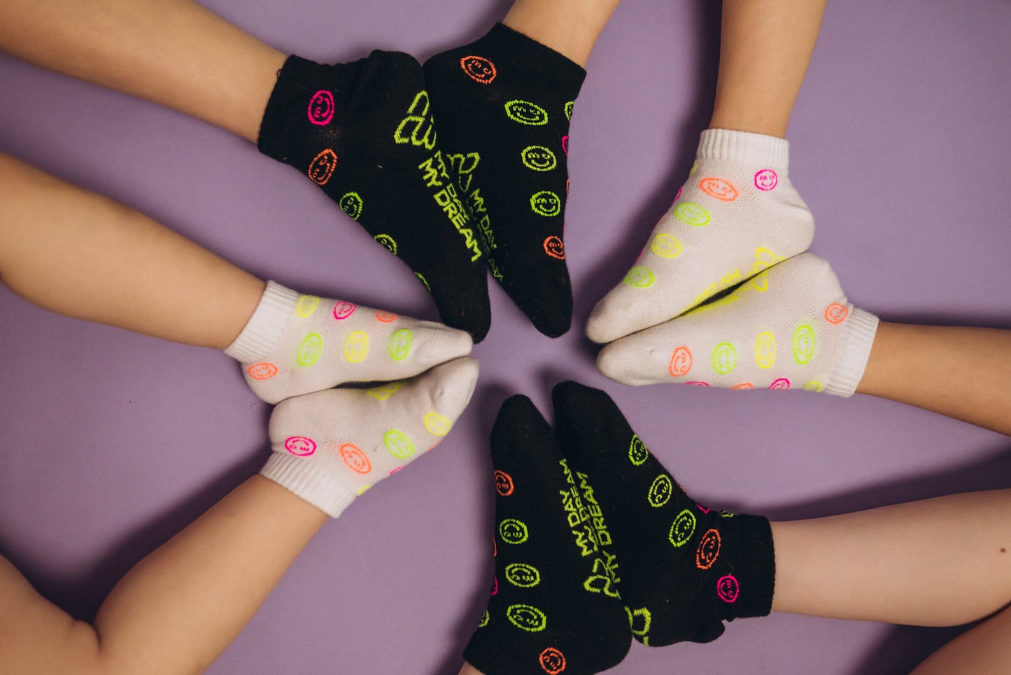 Sneaker smileys black (set of 3)
