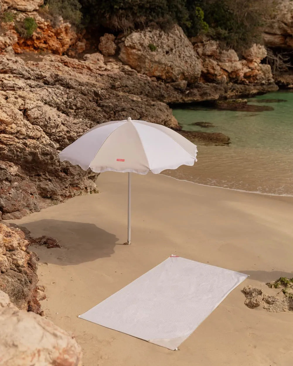 Beige Outdoor Parasol - DANIA