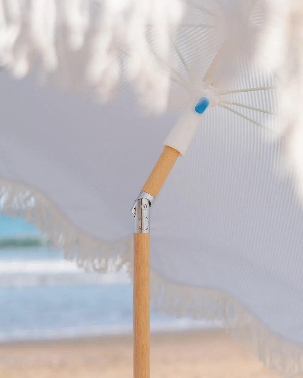 Fine-striped outdoor umbrella - CAPRI