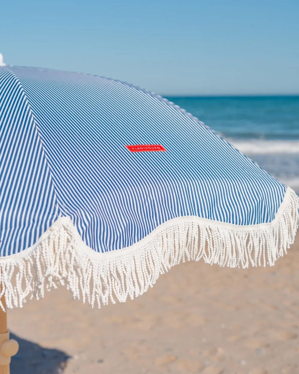 Fine-striped outdoor umbrella - CAPRI