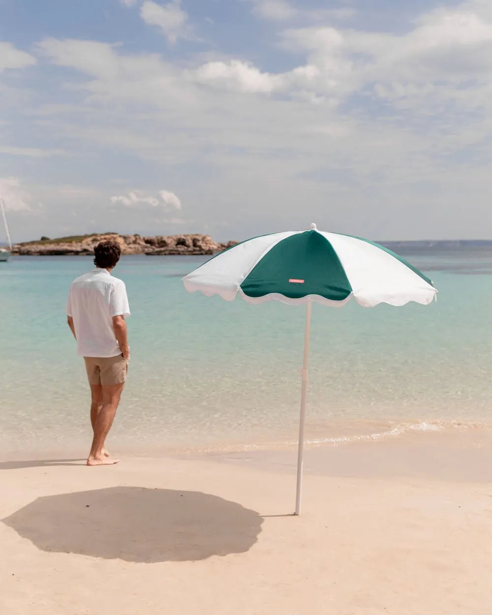 Green outdoor umbrella - DANIA