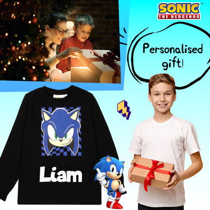 SONIC THE HEDGEHOG Personalised Pyjamas For Kids