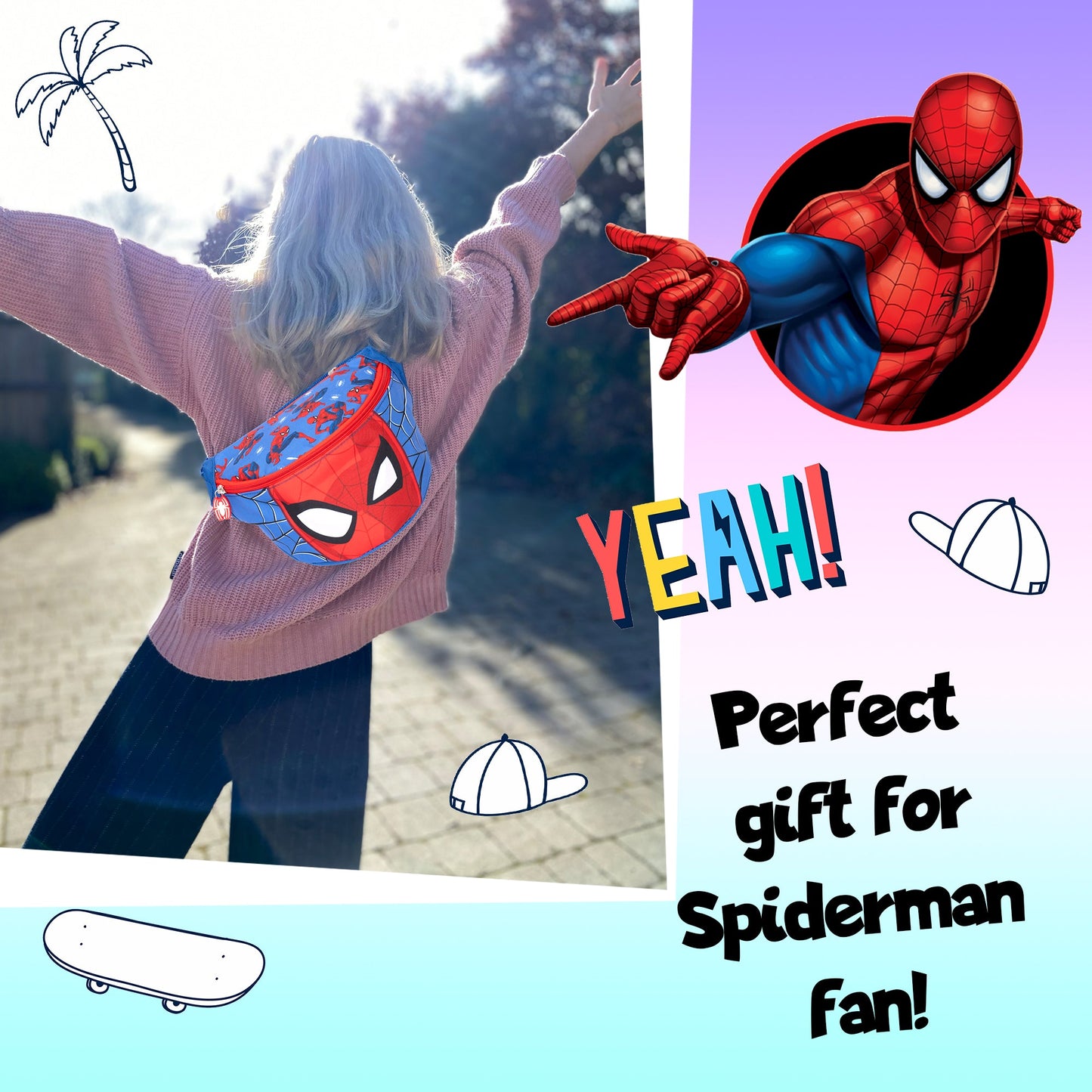 Spiderman Belt Fanny Pack