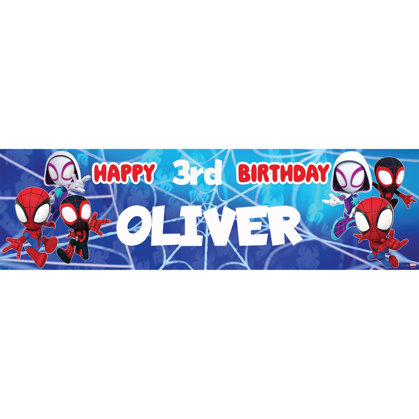Marvel Spidey Personalized Birthday Banner