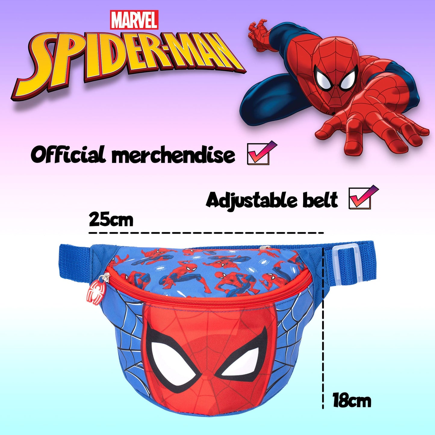 Spiderman Belt Fanny Pack