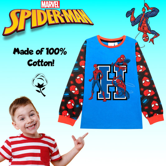 Marvel Spider-Man Personalised Initial Pyjamas