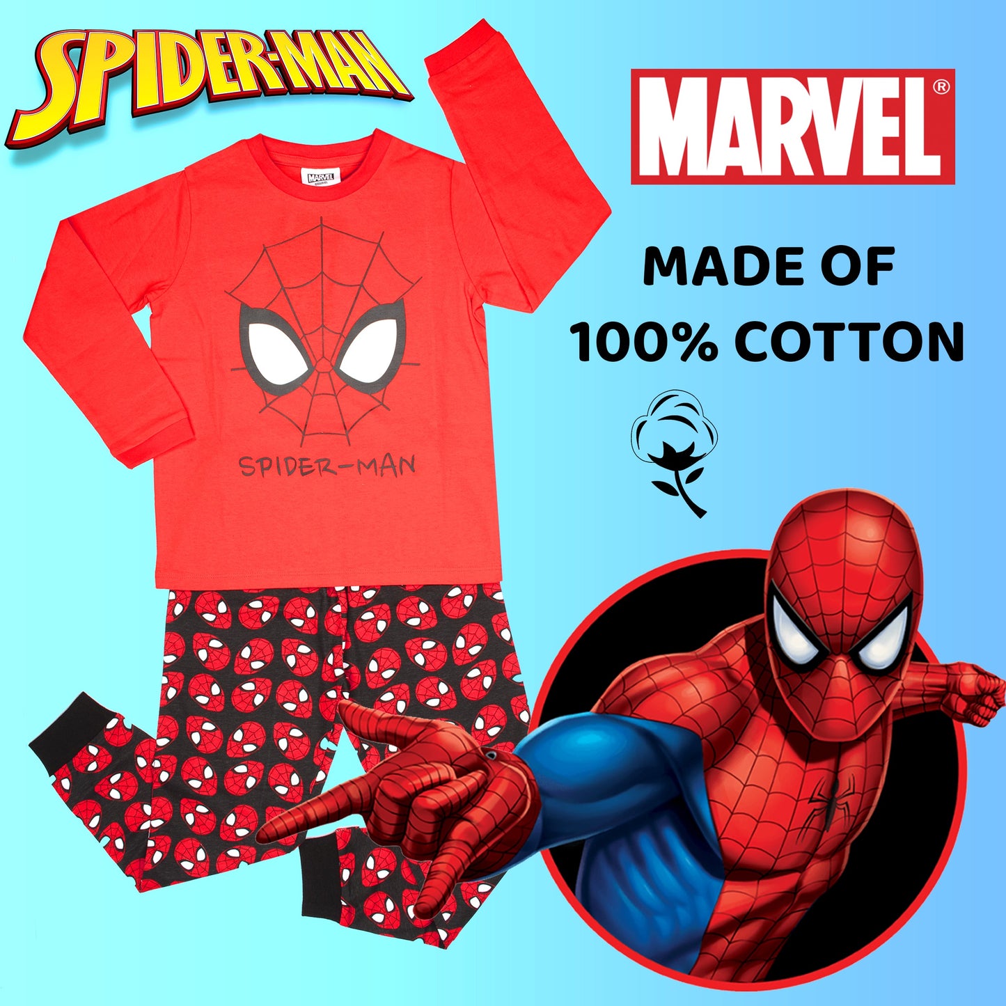 Spiderman Pajamas - Red