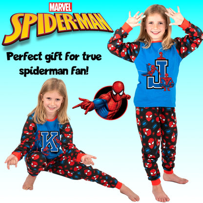 Marvel Spider-Man Personalised Initial Pyjamas