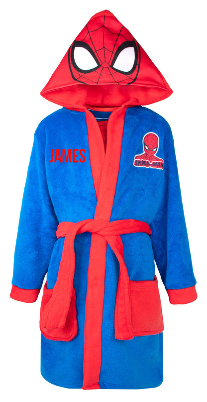 Personalized Kids Spiderman Robe