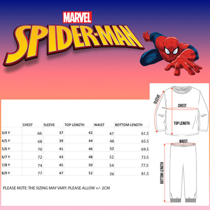 Marvel Spider-Man Christmas Personalised Pyjamas - Blue